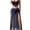 Blue, variant on Levmjia Womens Lace Corset And Sheer Maxi Skirt 2 Piece Lingerie Set Strapless Tube Top With High Slit Mesh Skirt For Romantic Occasions