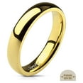 thumbnail image 4 of Unisex 14K Gold Plated Classic Comfort Fit Wedding Ring Band Width 06 mm Size 06, 4 of 6