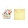 thumbnail image 2 of Easter Bunny 3D Pop Up Box Card Happy Easter Decorative Ornament Greeting Card With Stand For Desktop Display, 2 of 3
