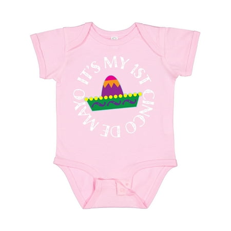 

Inktastic 1st Cinco De Mayo Fiesta Sombrero Gift Baby Boy or Baby Girl Bodysuit