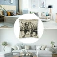 thumbnail image 5 of Safari Collection Country Rhinoceros Inch Throw Pillow with Case &amp; Insert – Natural Decorative Pillow for Couch, Bedroom and Living Room Décor, 5 of 7