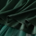 thumbnail image 3 of SWSMCLT Women's Tulle Skirt Long Vintage Pleated Skirt Ruffle High Waist Flowy Green One Size, 3 of 5
