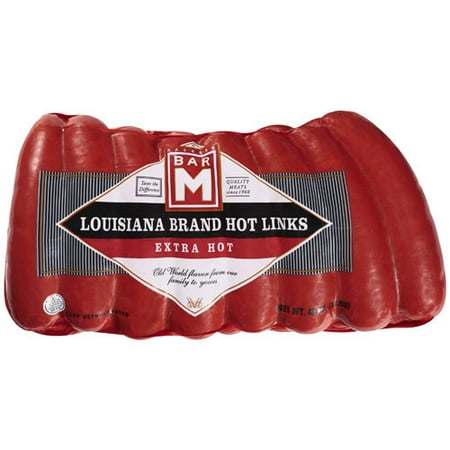 Bar M Packers Louisiana Brand Extra Hot Links, 3 Lb.