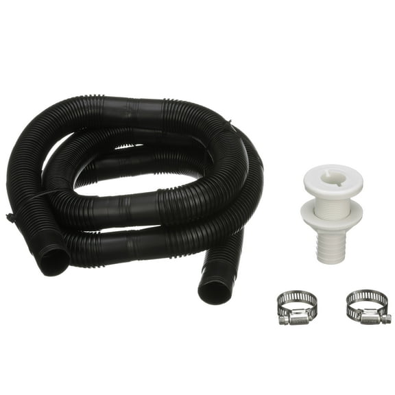 Seachoice 1-1/8 Inch Boating Bilge Pump Installation Kit with 6 Ft. Hose, 2 Count