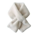 thumbnail image 2 of Women's Men's Extra Large Faux Fox Raccoon Fur Scarf Collar Stole Shawl, 2 of 8