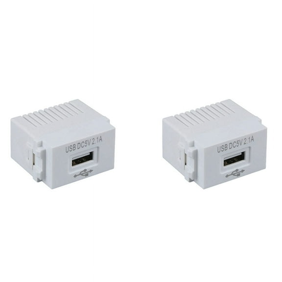 2X Phone Charging Panel USB Power Module 220V Socket 5V Transformer 2.1A Switching Adapter