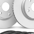 thumbnail image 3 of KarParts360 For Mercedes-Benz SL500/SL600 2003-2009 Brake Set Rear | Plain Rotor Style | Performance / Racing Driving Style, 3 of 4