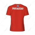 thumbnail image 4 of Exclusive design Paraguay Flag Grain 3D Printed Men For Running Bike Soccer Tennis Fitness Sports jersey Mesh Fans Short T-shirt, 4 of 12