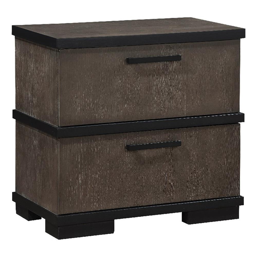 ★na★ Coaster 200972-CO 2 Drawer Nightstand, Burnished Oak - Walmart.com