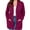 H1-Purple Red, variant on SHOWMALL Women's Plus Cardigans Lightweight Open Front Cardigans 3/4 Sleeve Wine Red 4X Casual Soft Drape Fall Summer Crop