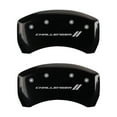 thumbnail image 4 of MGP 4 Caliper Covers Engraved Front & Rear With stripes/Challenger Black finish silver ch Fits select: 2006-2010 DODGE CHARGER R/T, 2009-2010 DODGE CHALLENGER R/T, 4 of 6