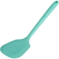 thumbnail image 1 of 600°F Heat Resistant Silicone Turner: U-Taste 13.6in Solid Kitchen Spatula Flipper, BPA Free Flexible & Thin Rubber Seamless Cooking Utensil for Flipping Egg, Pancake in Nonstick Cookware (Aqua Sky), 1 of 8