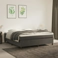 thumbnail image 1 of vidaXL Bed Frame Dark Grey 193x203 cm King Velvet, 1 of 5