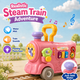 thumbnail image 5 of JoyStone 3-in-1 Musical Baby Walker and Activity Center for Toddlers, Ride-On Train with Sensory Play Panel, Early Learning Push Toy Gift for Infants, Pink, 5 of 13
