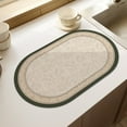 thumbnail image 5 of Luxury Rose Flower Placemats ,Premium Feeling, Soft Rubber, Oval, Non-Slip, Waterproof, Heat Resistant, 15.74"x11.81", Easy-Clean Table Mat, 5 of 5