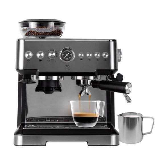 Cafetera Espresso tipo Barista con molino, 19 Bares de presión, Capacidad de 2.8 Lts AVERA CAF06
