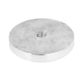 thumbnail image 1 of Disco redondo de aluminio de 60 mm de diámetro con rosca M10 para mesa de vidrio, 1 of 2