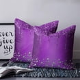 thumbnail image 2 of 14x14 Pillow Covers Set of 2, Modern Purple Throw Pillow Covers Decorative Couch Cushion Case, Abstract Diamond Luxury Gradient Microfiber Square Pillowcases for Bedroom Car Living Room, 2 of 7