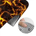 thumbnail image 5 of Honeii Orange Lightning Pattern Bathroom Anti-Skid Pad Bathroom Mat Vintage Seamless Pattern Not-Slip Toilet Rug Set, 5 of 6