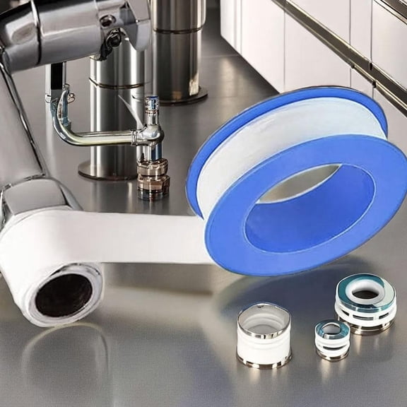 Plumber's Tape, 10MThread Sealant Tape for Pipe Fittings, Waterproof Leak-Proof Teflon Tape for Shower Heads and Plumbing