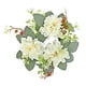 thumbnail image 2 of Vela navideña, coronas de anillo, guirnalda de velas, candelabro de pilar para velas cónicas, hojas artificiales para granja de invierno blanco, 2 of 9