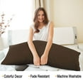 thumbnail image 3 of Unique Bargains Silky-Soft Pillowcase Microfiber Body Pillow Case Cover with Envelope Closure, 3 of 9