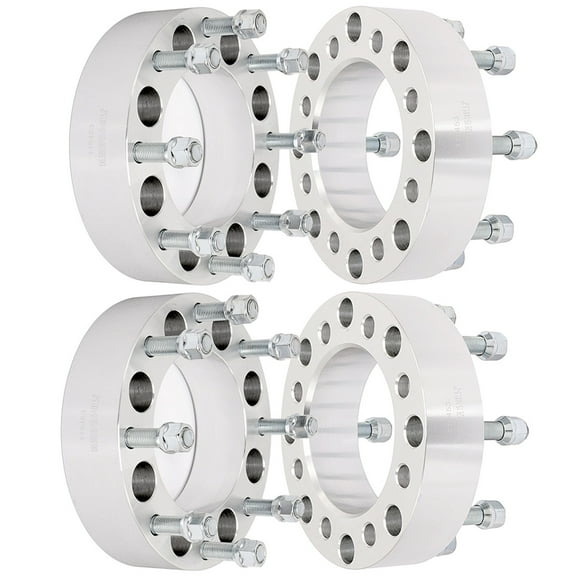 ECCPP 4X 2 Wheel Spacers Adapters 8 Lug 50mm 8x6.5 to 8x180 126.15mm 14x1.5 fits for Chevrolet Express 2500 3500 Silverado 2500 HD 3500HD for GMC Sierra 2500 HD