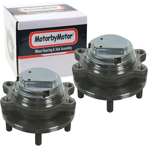 513334 (2WD) Front Wheel Hub & Bearing Assembly Replacement for Infiniti EX35 EX37 FX35 FX37 G25 G35 G37 M35 M35H M37 M45 M56 Q40 Q50 Q60 Q70 Q70L QX50 QX70 370Z Hub Bearing RWD, 5-Lug w/ABS-2 Pack
