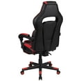 thumbnail image 5 of Bowery Hill Leather Racing Reclining Gaming Chair in Black and Red, 5 of 13