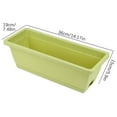 thumbnail image 2 of TERGAYEE Window Box Planter,14 Inches Rectangular Planting Groove Plastic Flower Pot,Plastic Vegetable Flower Planter Boxes with Tray for Windowsill,Patio,Garden,Home Décor,Porch, 2 of 2