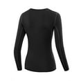 thumbnail image 2 of Women Compression Quick-Dry T-shirts Long Sleeve Activewear Tight Fitness Yoga Tops, 2 of 2
