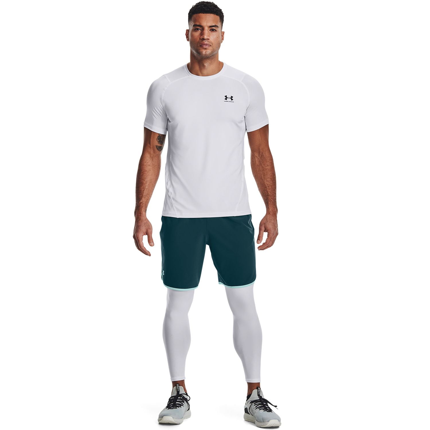 Under Armour 1361586-090-LG HeatGear Armour Mens Carbon Heather
