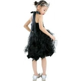 Children's Jacquard Tulle Princess Dress Coat and Crossbody Bag Three-piece Set