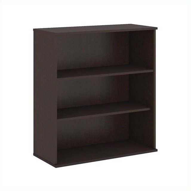 48H 3 Shelf Bookcase in Mocha Cherry - Engineered Wood