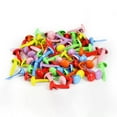 thumbnail image 1 of Paquete de alfileres partidos en colores pastel, 100 piezas de alfileres multicolores para álbumes de recortes, mini suministros redondos para manualidades con caja de almacenamiento, 1 of 5