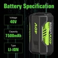 thumbnail image 2 of Batería OHYES BAT OP4026 40V 7500mAh Ion de Litio Paquete de 2, 2 of 7
