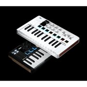 Arturia MiniLab 3 25-Key MIDI Controller Keyboard, White 231501 Bundle and OnStage MDC-5 5-Ft Male-to-Male MIDI Cable