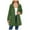 Green, variant on TJAZFJPA Jacket for Women Women's Detachable Hood Water Windbreaker Women's Solid Color Long Sleeved Thin Coat Plus Size Jackets for Women Corduroy Jacket