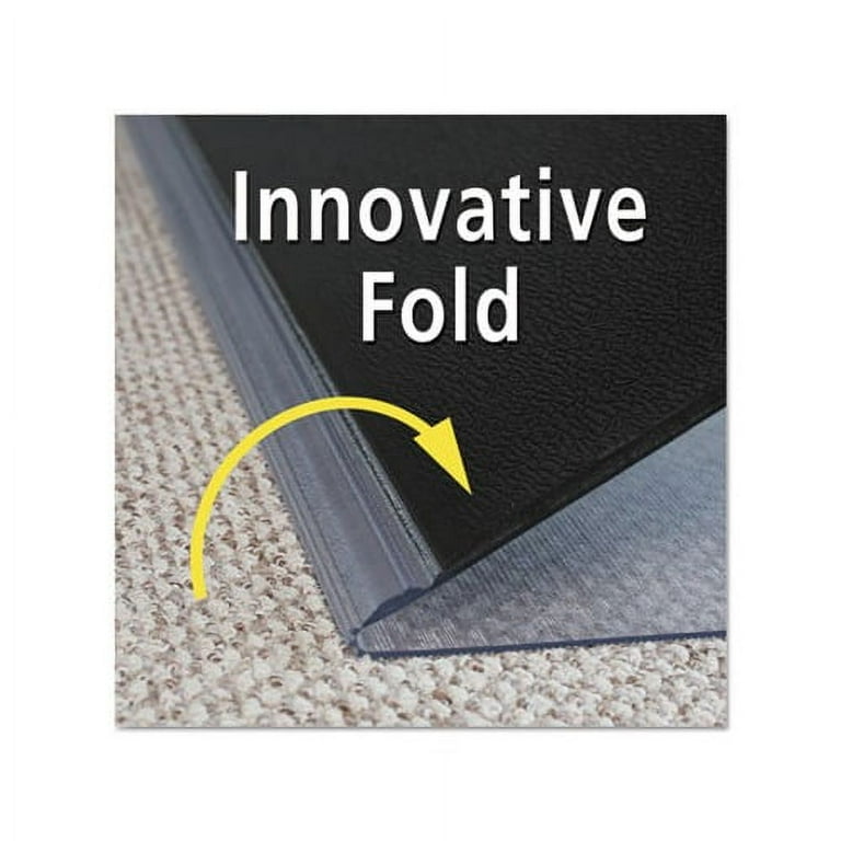Sit or Stand Mat for Carpet or Hard Floors, 45 x 53, Clear/Black Sit or Stand Mat for Carpet or Hard Floors, 45 x 53, Clear/Black