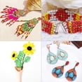 thumbnail image 6 of 6750pcs 15 Color 8/0 Glass Seed Beads Waist Beads 3mm Mini Beads with Container Box for Friendship Bracelet Making Summer Seaside Beading Weaving 0, 6 of 8