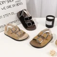 thumbnail image 4 of Meckior Toddler Boy Sandals PU leather Soft Sole Shoe Anti-Slip Shoes for Little Kids, 4 of 9