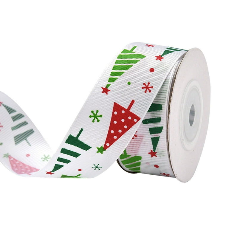 solacol Christmas Ribbons and Bows for Gift Wrapping 2.5Cm Christmas Ribbon  Gift Wrapping Ribbon Snowflake Shimmer Ribbons Christmas Ribbon and Bows  for Gift Wrapping 