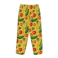 thumbnail image 5 of Xecao Colorful Vegetables Women's Straight Lounge Pajama Pants: The Epitome of Relaxed Sleepwear, 5 of 9