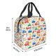 thumbnail image 3 of Easygdp Cartoon Transportation Bolsa Térmica Premium - Tela Oxford Impermeable, Gran Capacidad, Bolsillo Frontal, Unisex para Trabajo, Escuela, Actividades al Aire Libre y Picnics, 3 of 8