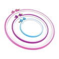 thumbnail image 4 of OUNONA 5-Piece Embroidery Hoop Set with Assorted Colors, Plastic Craft Tools for Cross and Needlework Projects, 4 of 6