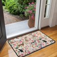 thumbnail image 2 of Chihuahua and Flower Florals Door Rugs,Washable Non Slip Door Mats Indoor,Decorative Door Mats,Entry Mat Indoor for Entrance,Bedroom,Kitchen,Bathroom,30"x17", 2 of 6