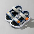 thumbnail image 2 of Ymyiu Toddler Boys Sandals Boys Girls Sandals Kids Athletic Summer Sports Water Shoes for Toddler/Little Kid/Big Kid Size 1.5(Blue, Big Kids 1.5), 2 of 6