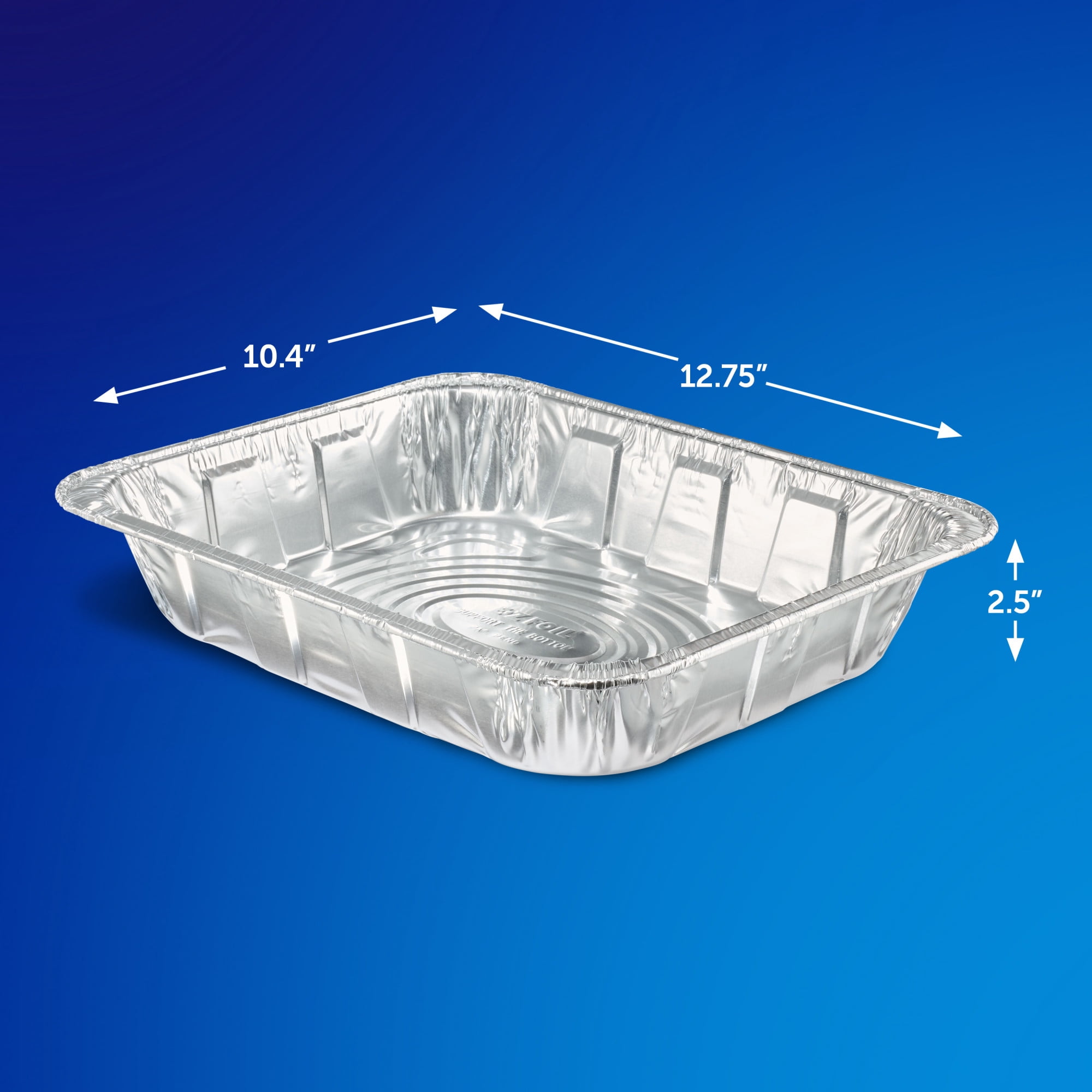 EZ Foil Disposable Steam Table Pans, Half-Size, 5 Count