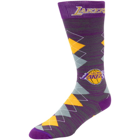 Los Angeles Lakers For Bare Feet Fan Nation Crew Socks - (Best Gifts For Lakers Fans)
