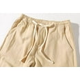 thumbnail image 3 of Zhuashum Sweatpants For Men Pants Casual Long Pants Loose Lightweight Drawstring Yoga Beach Trousers Casual Trousers For Men Running Jogging Pants Khaki 5Xl, 3 of 3